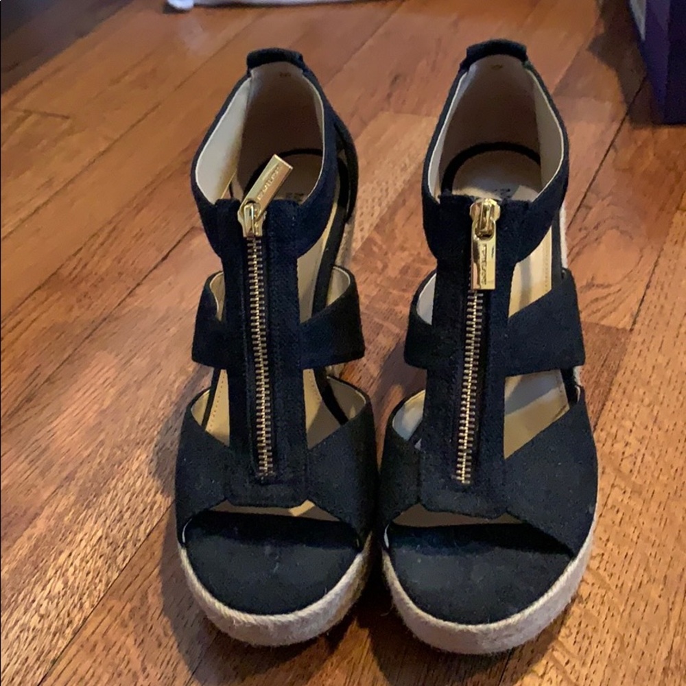 Michael Kors Wedge Sandals Black